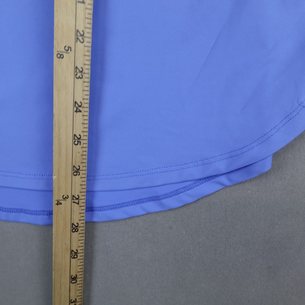 Peter Millar Golf Shirt Polo Womens Chest Logo Sleeveless Zip Large Blue - Picture 4 of 8